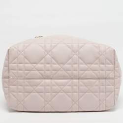 مملوكة مسبقًا حقيبة يد توتس ديور توجور متوسطة كاناج جلد بيج/أسود