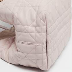 مملوكة مسبقًا حقيبة يد توتس ديور توجور متوسطة كاناج جلد بيج/أسود