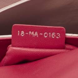 Pre Owned Dior Miss Dior Medium Hot Pink Cannage Leather Shoulder Bag