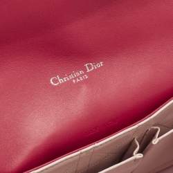Pre Owned Dior Miss Dior Medium Hot Pink Cannage Leather Shoulder Bag