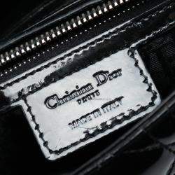 Pre Owned حقيبة ليدي ديور ديور كاناج سوداء متوسطة براءة اختراع