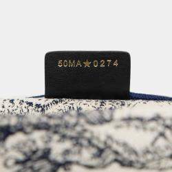 مملوكة مسبقًا Dior Blue Large Canvas Embroidered Dioriviera Toile De Jouy Book Tote