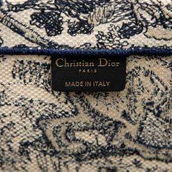 مملوكة مسبقًا Dior Blue Large Canvas Embroidered Dioriviera Toile De Jouy Book Tote