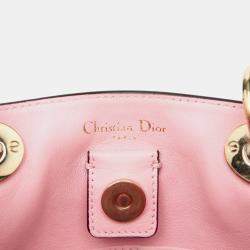 Pre Owned حقيبة ديوريسيمو ديور جلود عجل ناعمة حمراء كبيرة