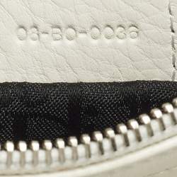 Pre Owned Dior Charm White Leather Hobo