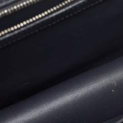 مملوكة مسبقًا Dior Diorama Medium Grey Microcannage Patent Leather Shoulder Bag