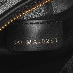 Pre Owned Dior Lady D-Lite Medium Grey Leopard Print Canvas Tote