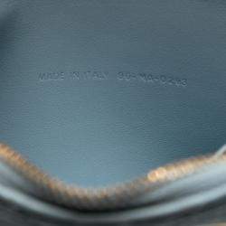 Pre Owned حقيبة ديور بوش يومية كاناج جلد العجل أزرق متوسطة