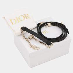 Pre Owned Dior Lady D-Joy Cannage 3-Way Bag Black Lambskin Size Micro
