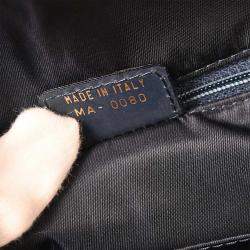 Pre Owned Christian Dior Navy Double Saddle Trotter Handbag