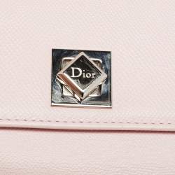 مملوكة مسبقًا Dior Turn Me Light Pink Leather Trifold Wallet