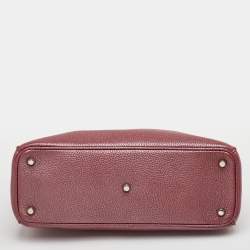 Pre Owned حقيبة يد ديور ديوريسيمو متوسطة جلد بورغندي توت