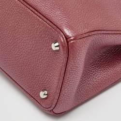 Pre Owned حقيبة يد ديور ديوريسيمو متوسطة جلد بورغندي توت