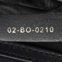 Pre Owned Dior 2 in 1 30 Montaigne Silver Microcannage Patent Leather Pouch