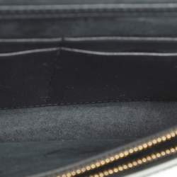 Pre Owned Dior 2 in 1 30 Montaigne Silver Microcannage Patent Leather Pouch