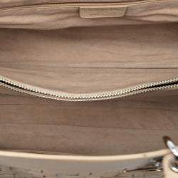 Pre Owned حقيبة ديور ليدي ديور أفينيو منسوج جلد حمل بنية