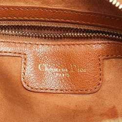 Pre Owned حقيبة كروس بودي مزدوجة الجيوب جلد بني ديور سادل