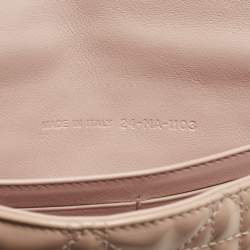 Pre Owned حقيبة كلتش ديور ميس ديور برومنيد جلد كاناج لامع سلسلة بيج