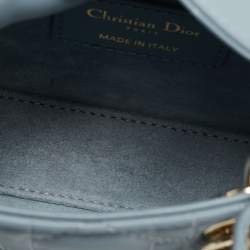 مملوكة مسبقًا Dior Lady Dior Micro Light Blue Cannage Leather Tote