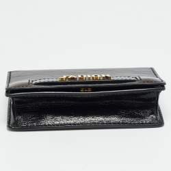 Pre Owned Dior J'Adior Chain Mini Black Leather Shoulder Bag