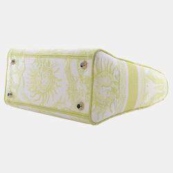 مملوكة مسبقًا Dior Yellow Medium Embroidered Canvas Toile de Jouy Soleil Lady D Lite