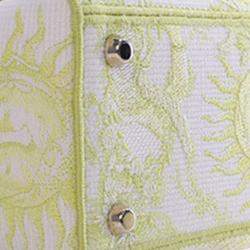 مملوكة مسبقًا Dior Yellow Medium Embroidered Canvas Toile de Jouy Soleil Lady D Lite