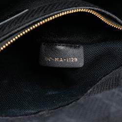 مملوكة مسبقًا Dior Black Medium Canvas Cannage Lady D Lite