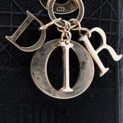 مملوكة مسبقًا Dior Black Medium Canvas Cannage Lady D Lite