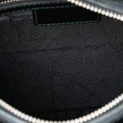 Pre Owned حقيبة ديور ليدي ديور سوداء متوسطة داغل لامعة