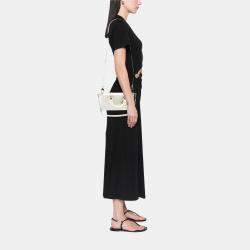 مملوكة مسبقًا حقيبة ديور ليدي دي جوي كاناج براءات صغيرة بيضاء