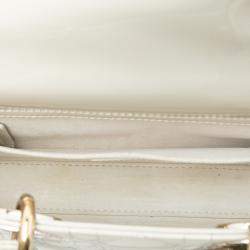 مملوكة مسبقًا حقيبة ديور ليدي دي جوي كاناج براءات صغيرة بيضاء