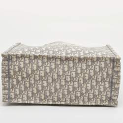 Pre Owned Dior Grey Oblique Canvas Large Book Tote