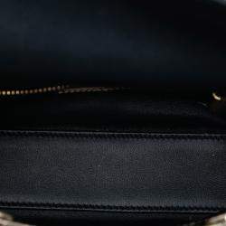 مملوكة مسبقًا حقيبة ديور ليدي ديور صغيرة كاناج معدني ذهبي لامع