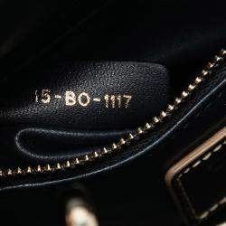 مملوكة مسبقًا حقيبة ديور ليدي ديور صغيرة كاناج معدني ذهبي لامع