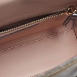 مملوكة مسبقًا Dior Lady Dior Mini Metallic Karung Leather Tote