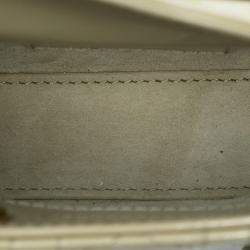 Pre Owned Dior Green Micro Patent Cannage Lady Dior