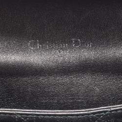 Pre Owned حقيبة ديور قلاب ميس ديور متوسطة جلد ثعبان بيضاء/ سوداء