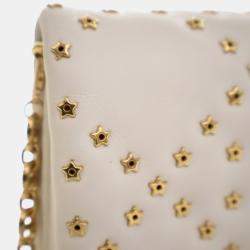 Pre Owned Christian Dior Lambskin Lucky Star Caro Bag