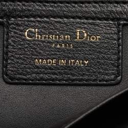 Pre Owned Christian Dior Caro Large Black Cannage Leather Flap Bag
