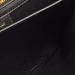 Pre Owned Christian Dior Caro Large Black Cannage Leather Flap Bag