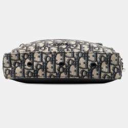 مملوكة مسبقًا Dior Blue Oblique Canvas Safari Crossbody