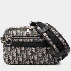 مملوكة مسبقًا Dior Blue Oblique Canvas Safari Crossbody