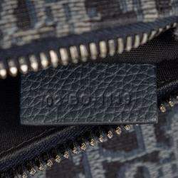 Pre Owned Dior Black Oblique Canvas Saddle Crossbody