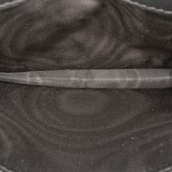 Pre Owned Dior Black Goatskin Saddle Long Wallet