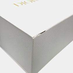 Pre Owned حقيبة ديور ليدي دي لايت قماش أسود/أبيض حجم متوسط