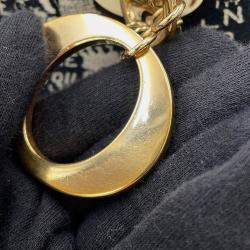 Pre Owned حقيبة ديور ليدي دي لايت قماش أسود/أبيض حجم متوسط