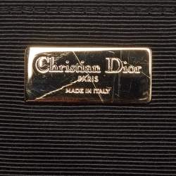 Pre Owned Dior Stardust Charm Medium Black Cannage Leather Backpack