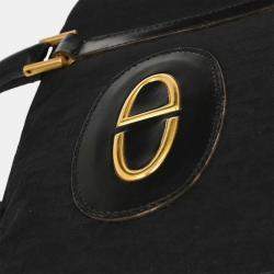 Pre Owned Christian Dior Black Canvas Trotter MODELE EXCLUSIF Duffle Handbag