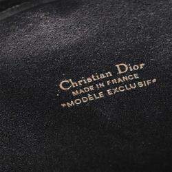 Pre Owned Christian Dior Black Canvas Trotter MODELE EXCLUSIF Duffle Handbag