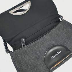 Pre Owned Christian Dior Black Denim Malice Handbag